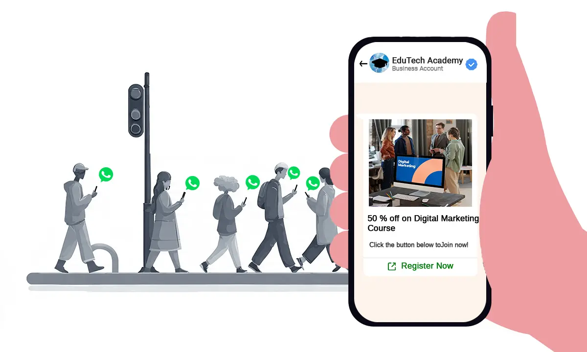 Broadcasts via Whatsapp