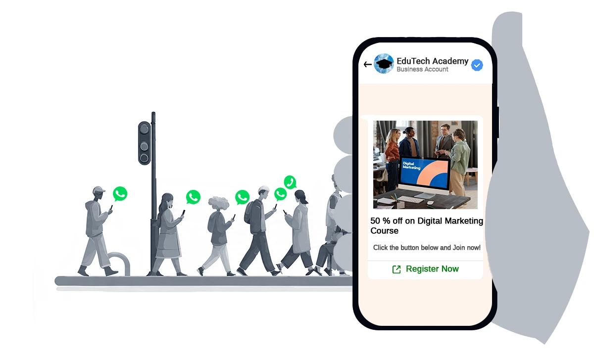 Broadcasts via Whatsapp